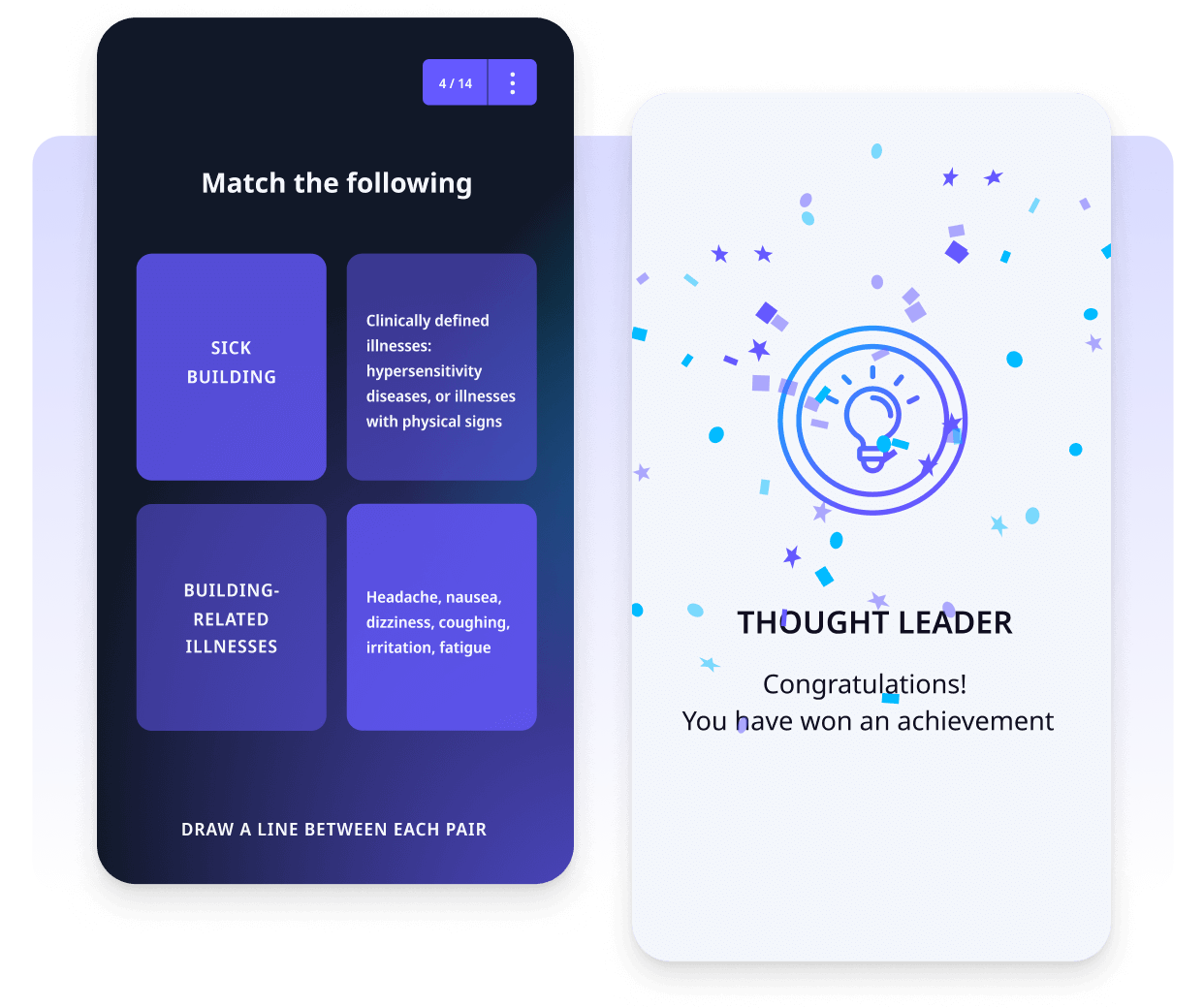 Test your team's knowledge with rapid refresh quizzes